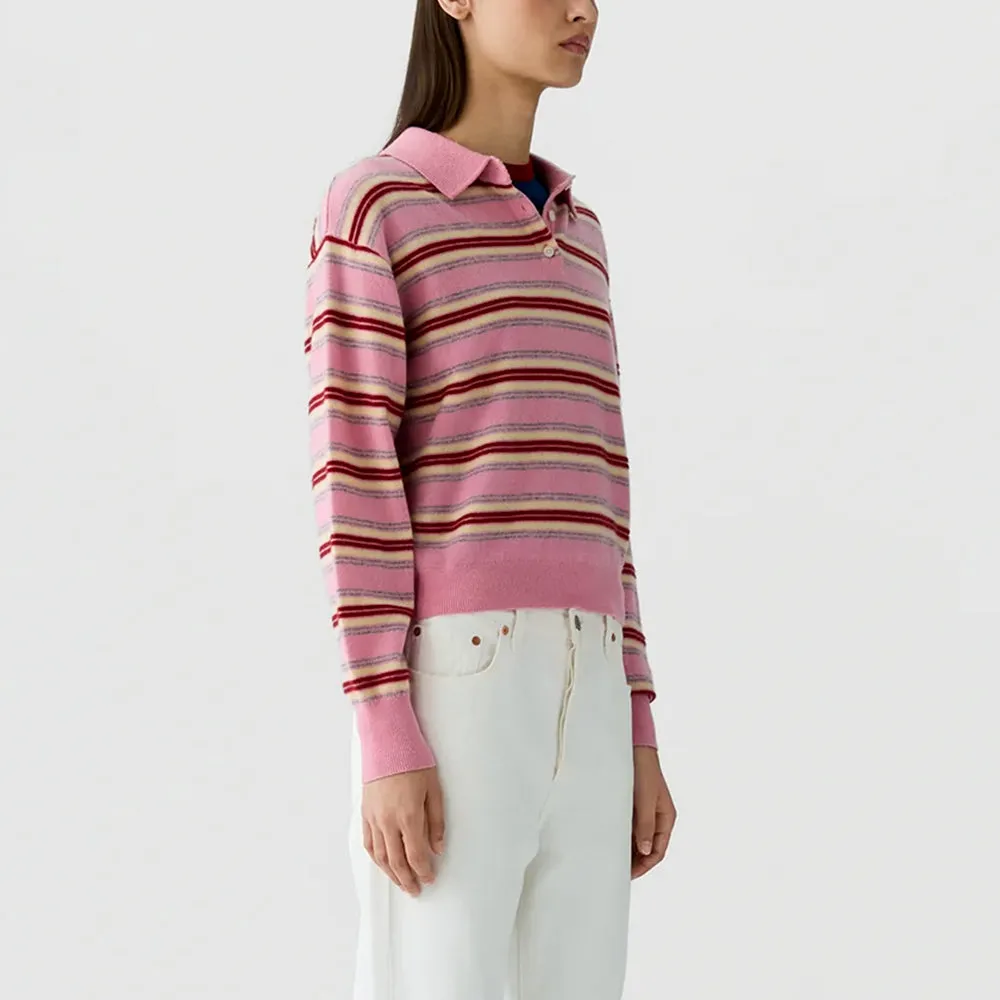 Guest In Residence - Collegiate Striped Polo - Sprinkle Combo sold by Merci product image thumbnail 3
