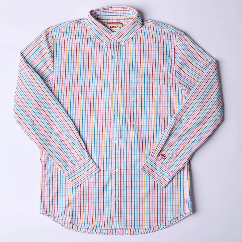 Merci - Sacha Shirt - Multicolored Checks sold by Merci
