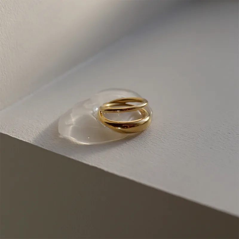 TEN - Cross Ring - Gold made by Merci