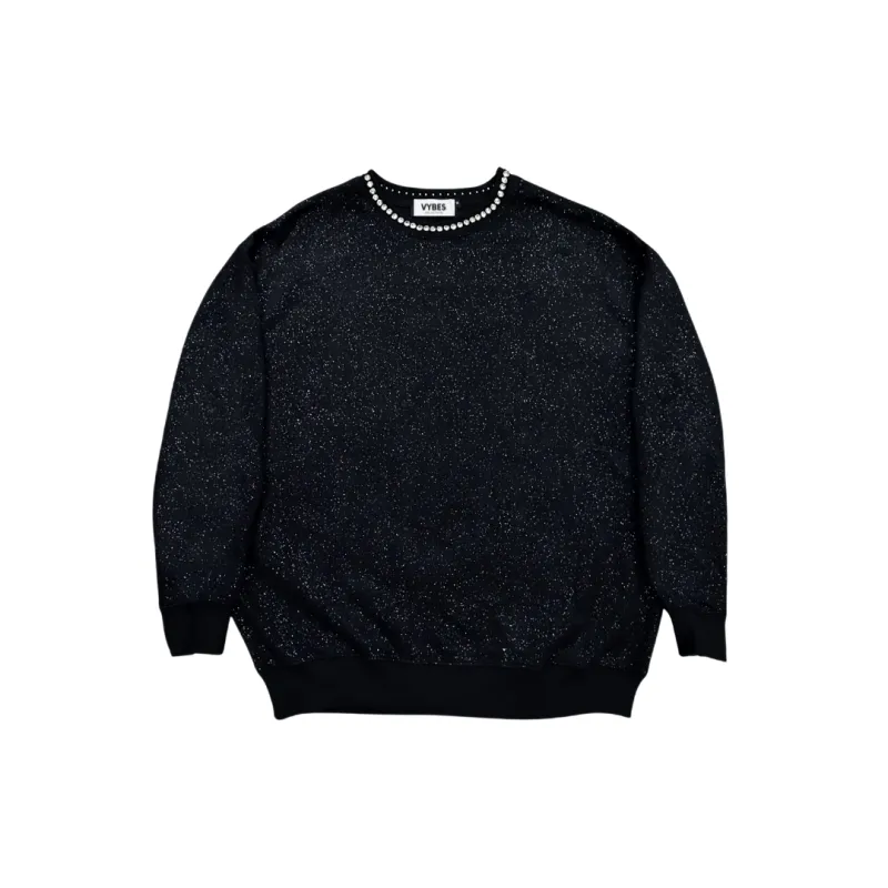 VYBES Iced Collar Crewneck made by VYBES