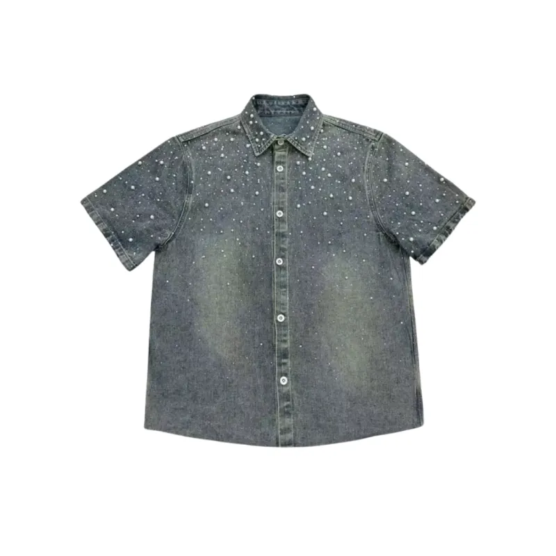VYBES Button Up Pearl Shirt made by VYBES