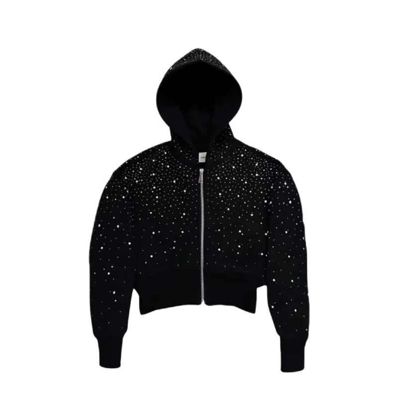 VYBES Women's Cropped Galaxy Zip-up made by VYBES