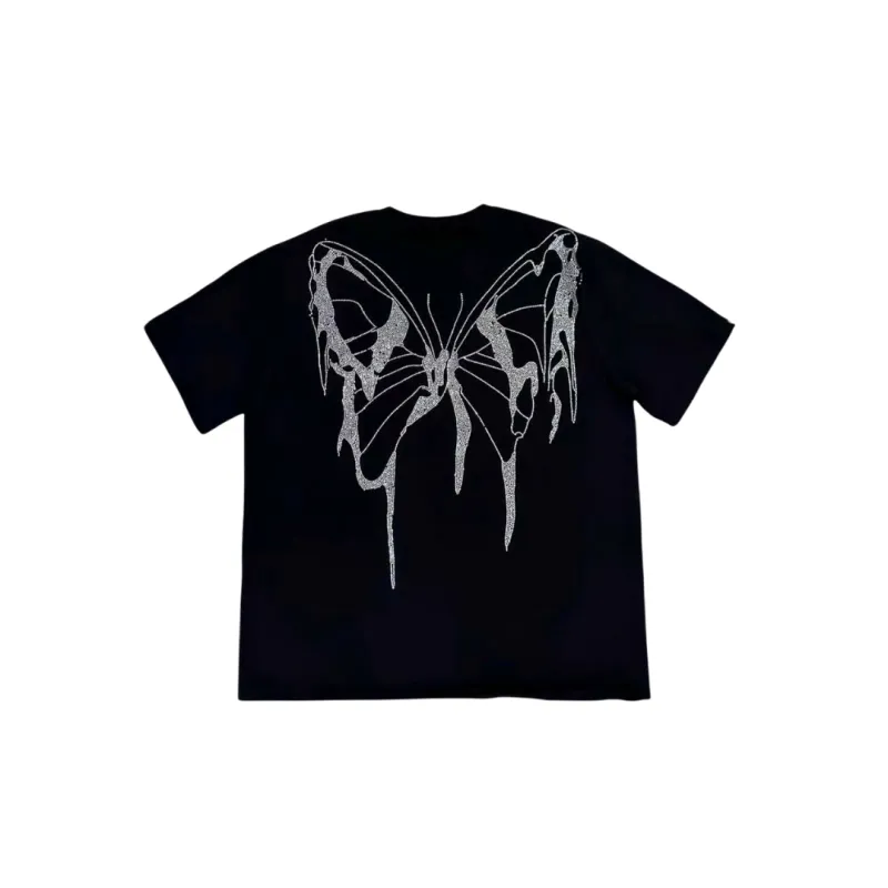 VYBES Rhinestone Butterfly Tee made by VYBES