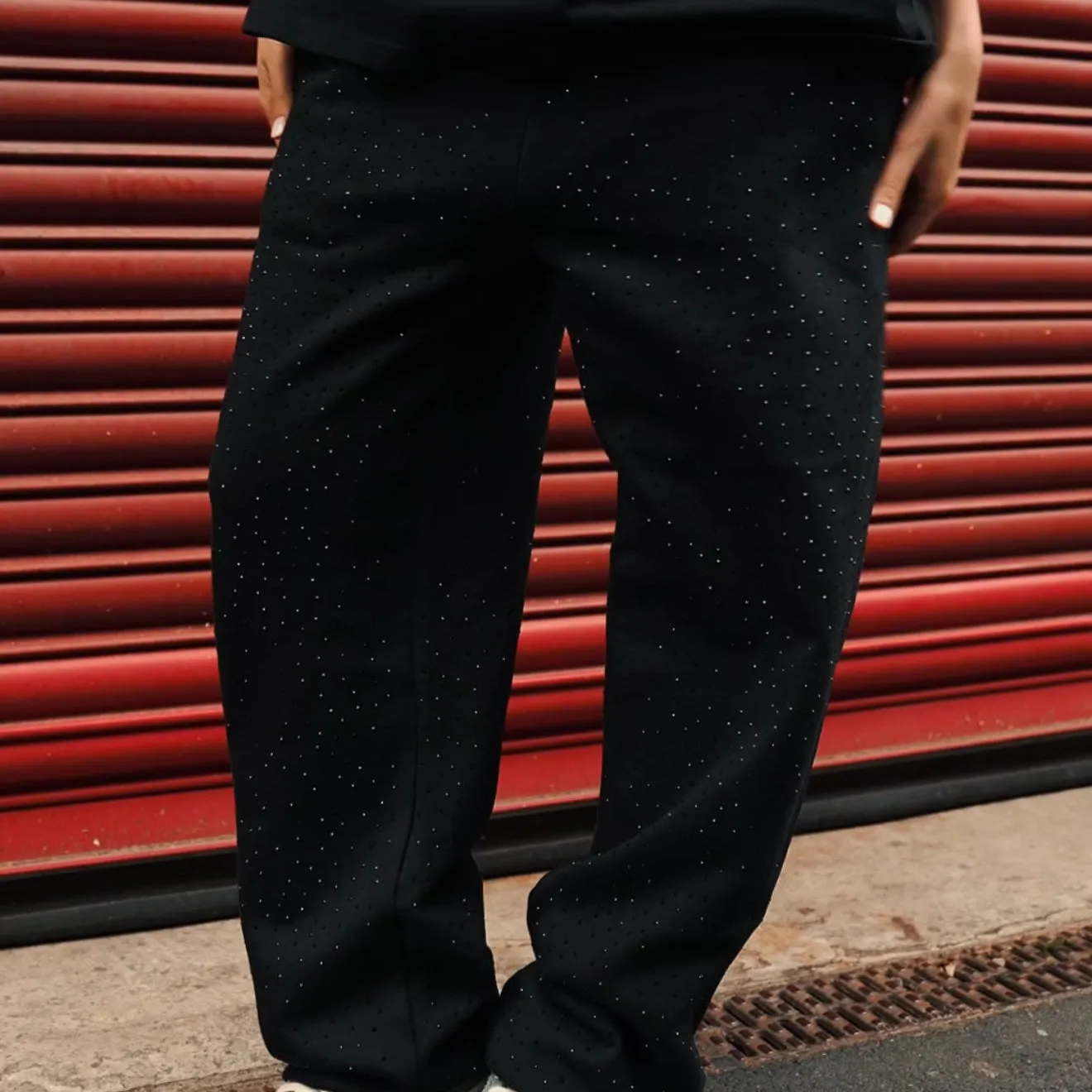 VYBES Rhinestone Sweatpants sold by VYBES product image thumbnail 5