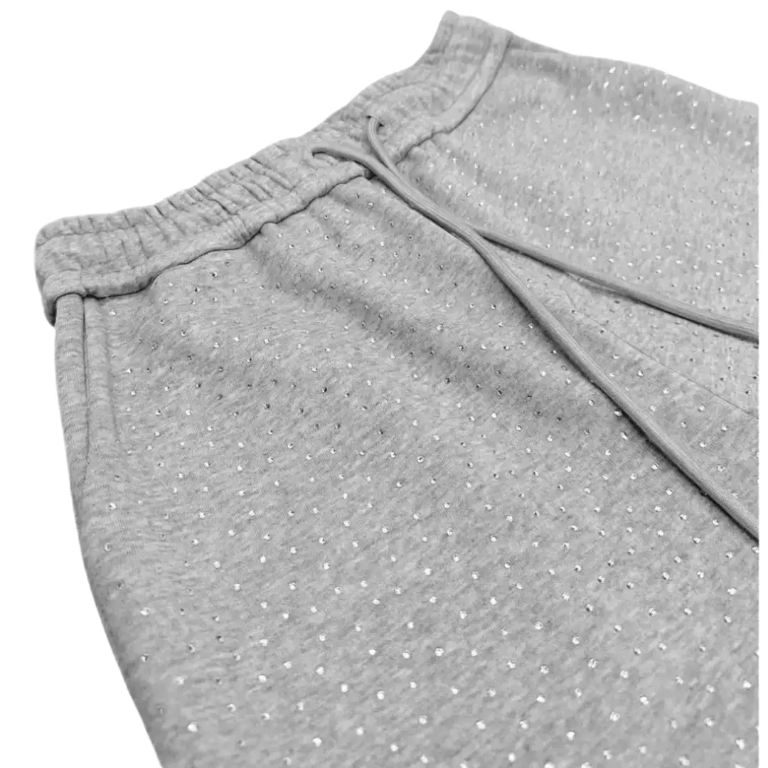 VYBES Rhinestone Sweatpants sold by VYBES product image thumbnail 4
