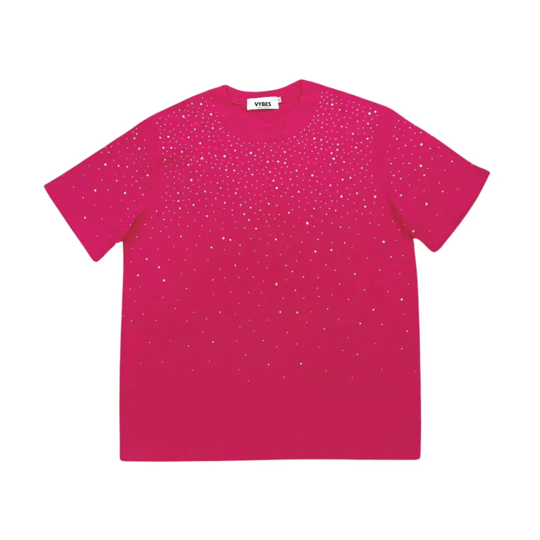 VYBES Classic Rhinestone Tee sold by VYBES product image thumbnail 2