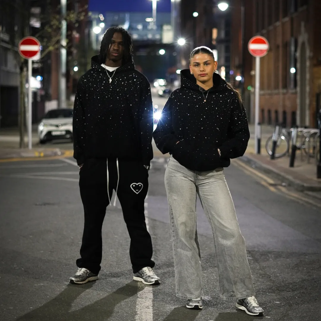 VYBES Rhinestone Galaxy Hoodie sold by VYBES product image thumbnail 2