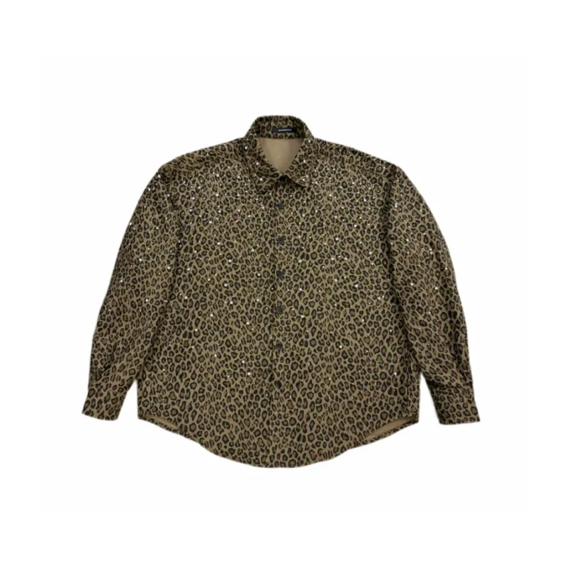 VYBES Leopard Long Sleeve Jacket made by VYBES