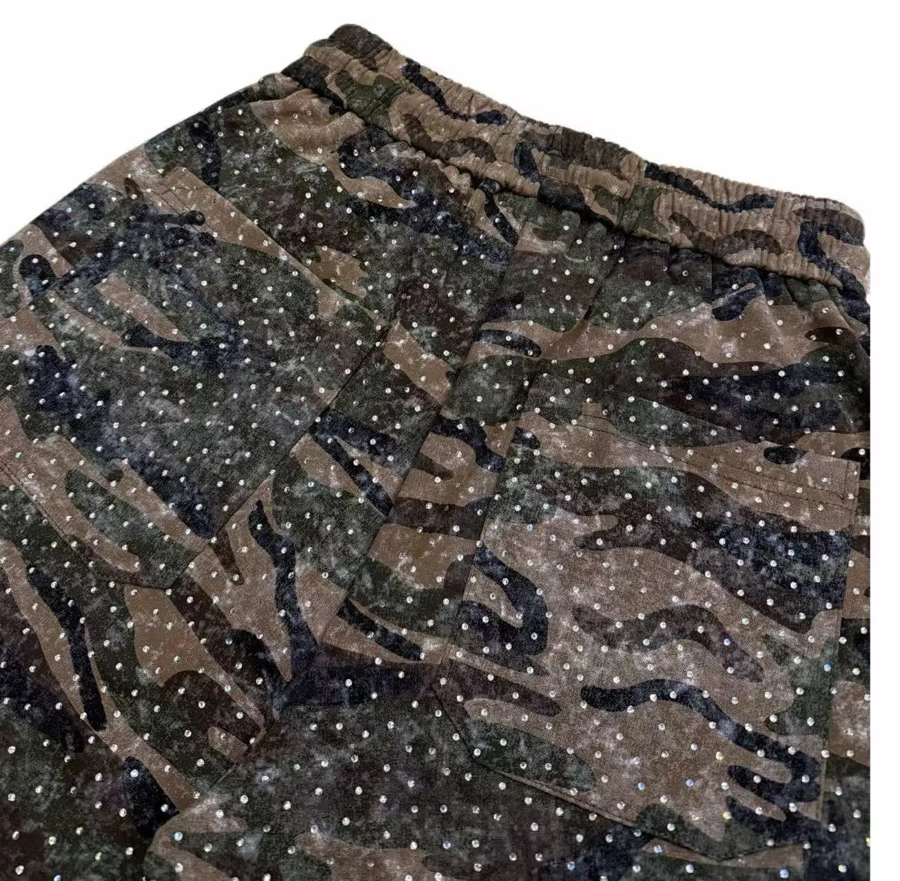 VYBES Rhinestone Camo Sweatpants sold by VYBES product image thumbnail 3