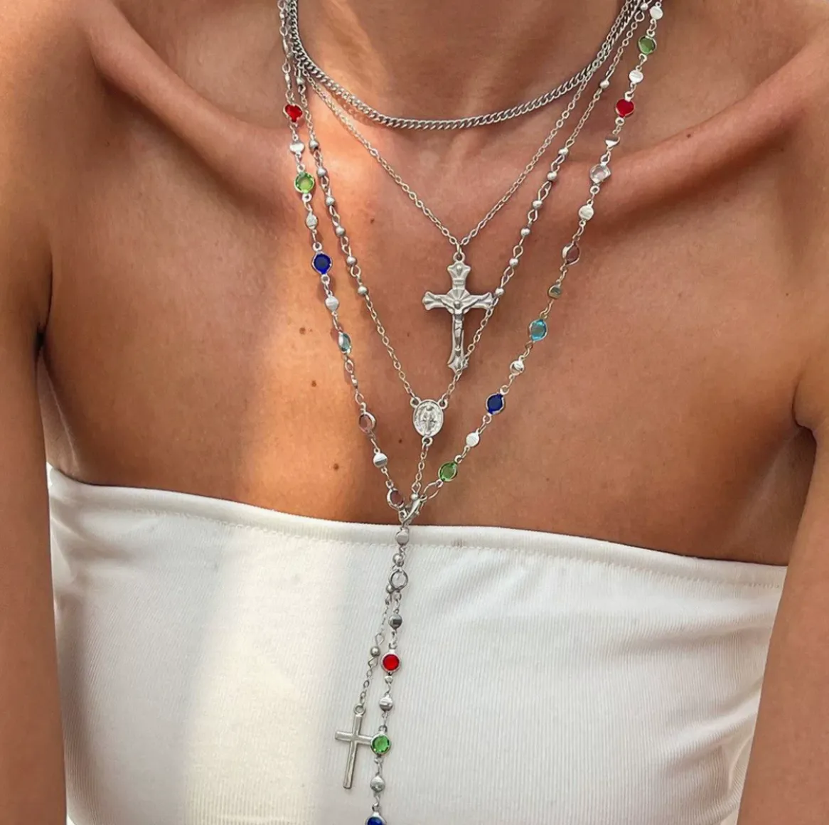 VYBES Women's Layered Necklace sold by VYBES product image thumbnail 3