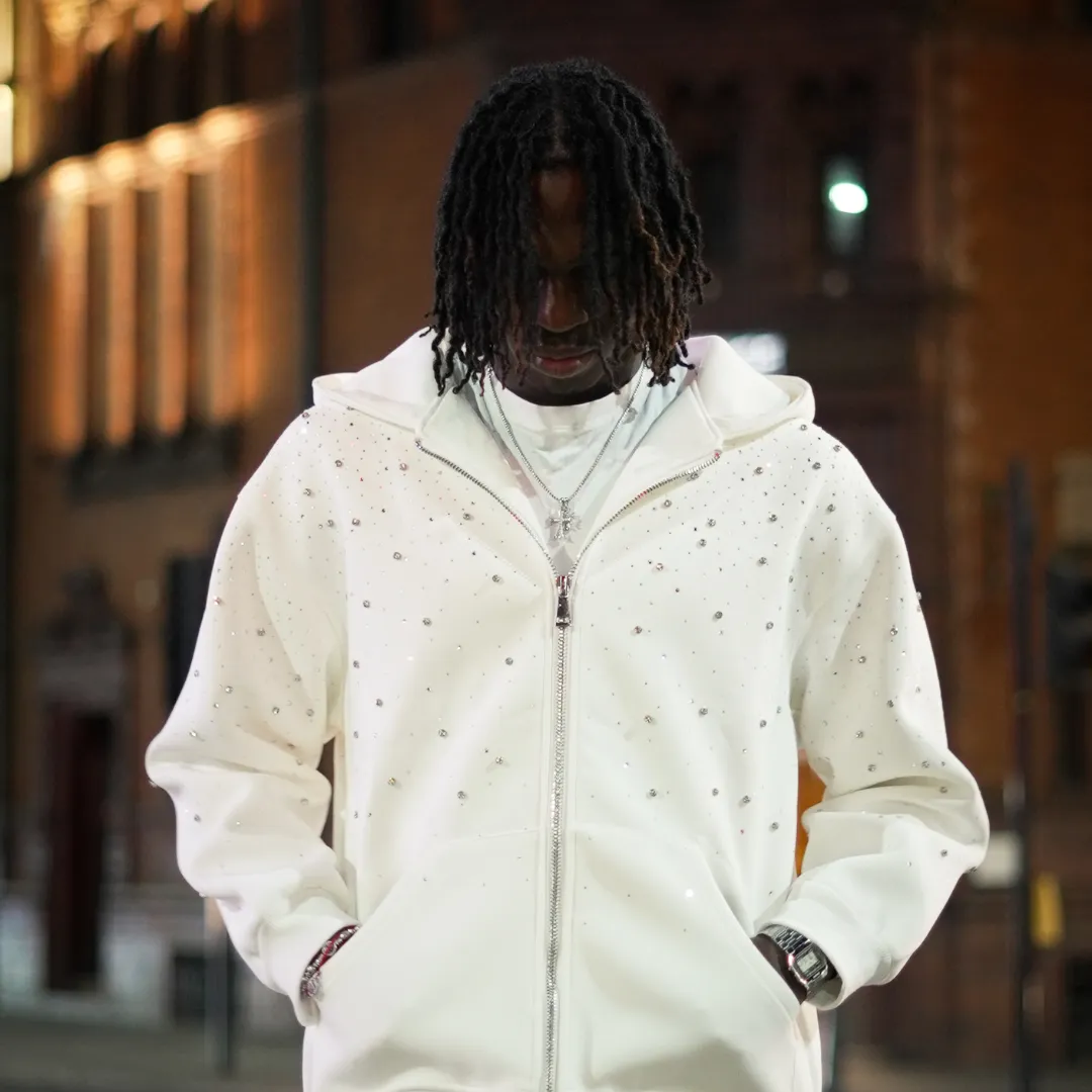 VYBES Rhinestone Galaxy Zip Up sold by VYBES product image thumbnail 2
