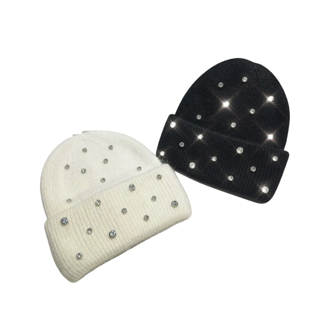 VYBES Rhinestone Beanie sold by VYBES product image thumbnail 3
