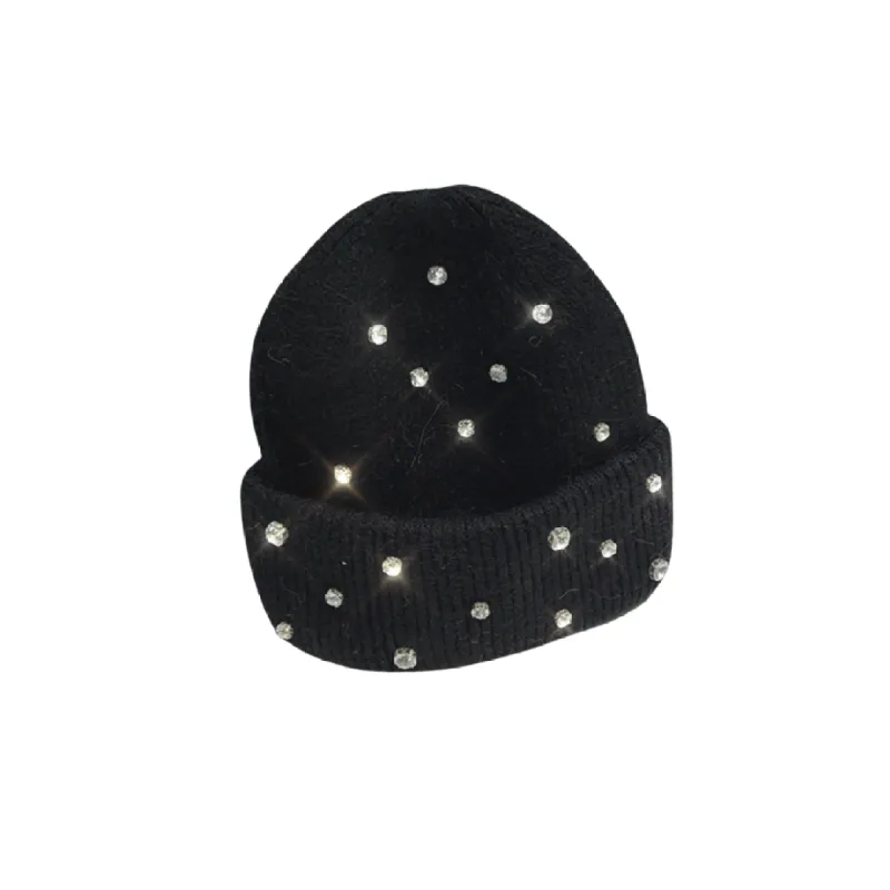 VYBES Rhinestone Beanie made by VYBES