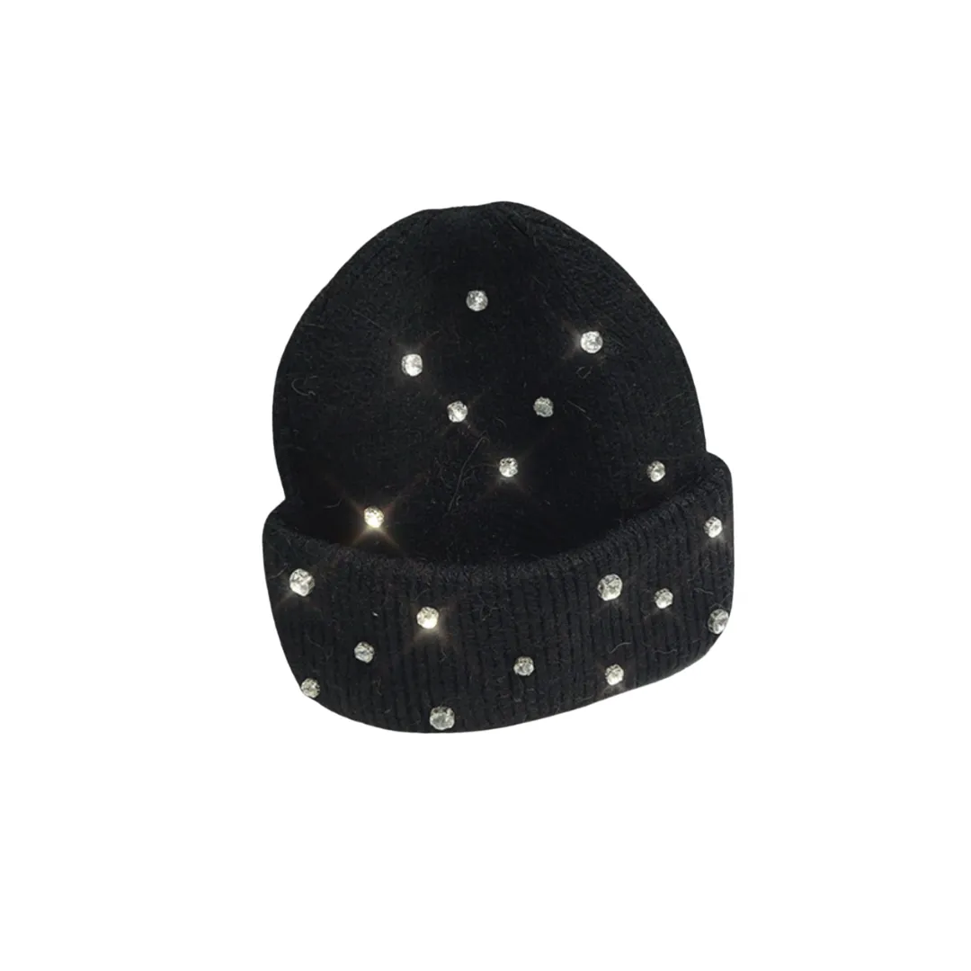 VYBES Rhinestone Beanie sold by VYBES
