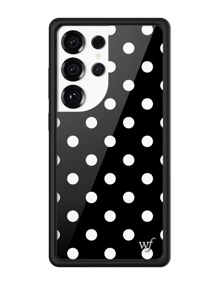 Polka Dot | Black and White Samsung Galaxy Case sold by Wildflower Cases