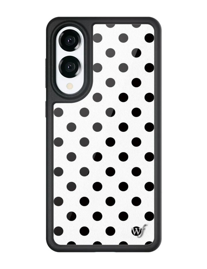 Polka Dot | White and Black Samsung Galaxy Case sold by Wildflower Cases product image thumbnail 3