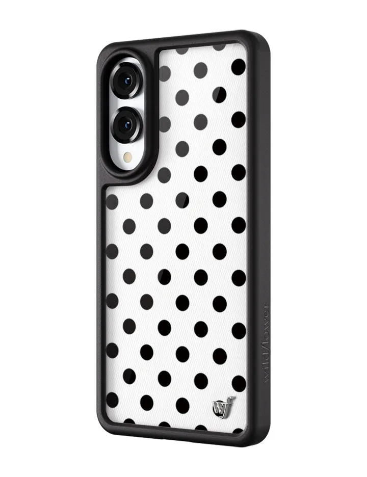 Polka Dot | White and Black Samsung Galaxy Case sold by Wildflower Cases product image thumbnail 4