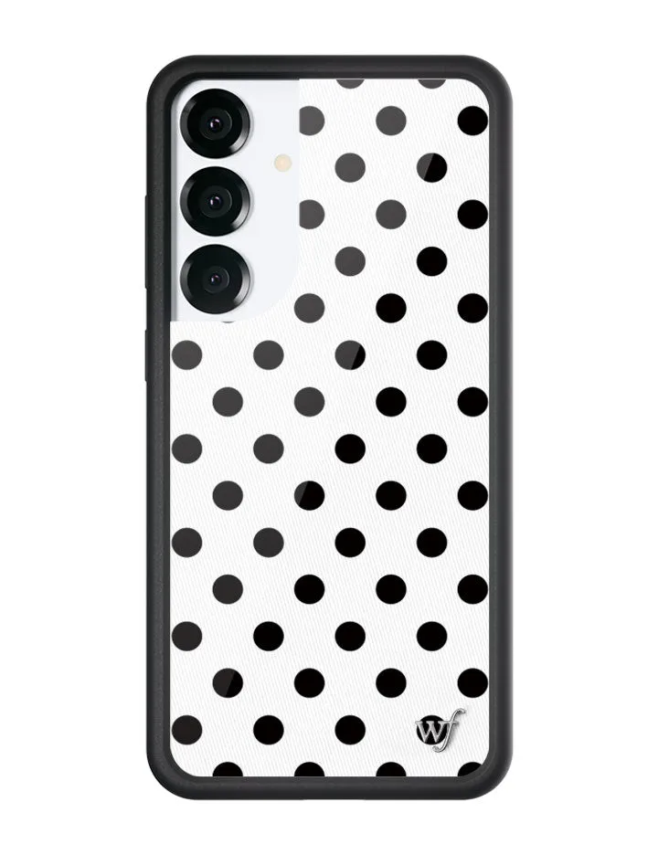 Polka Dot | White and Black Samsung Galaxy Case sold by Wildflower Cases product image thumbnail 5