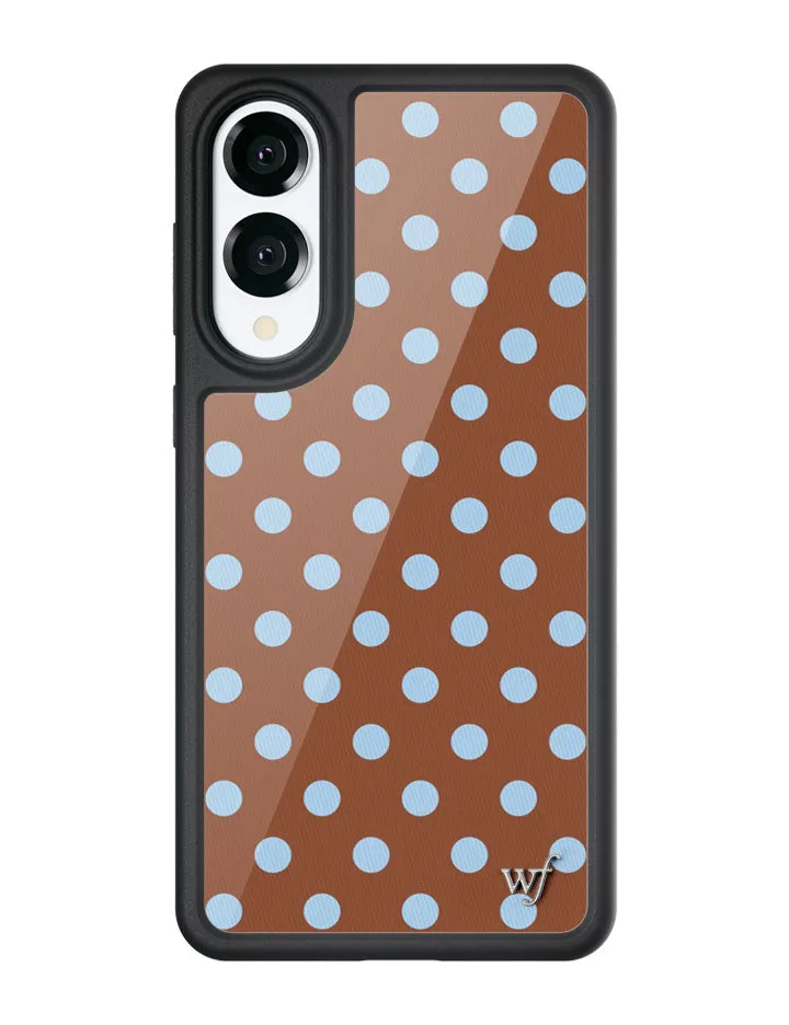 Polka Dot | Brown and Blue Samsung Galaxy Case sold by Wildflower Cases product image thumbnail 3