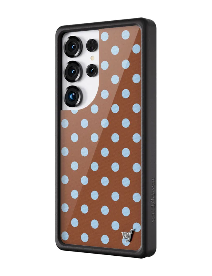 Polka Dot | Brown and Blue Samsung Galaxy Case sold by Wildflower Cases product image thumbnail 2