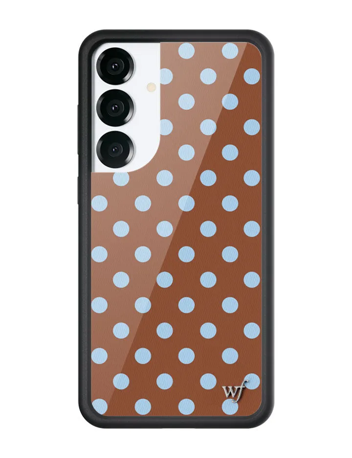 Polka Dot | Brown and Blue Samsung Galaxy Case sold by Wildflower Cases product image thumbnail 5