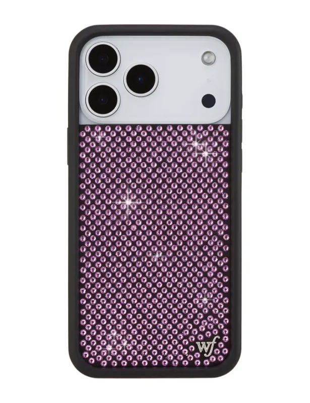 Rhinestone iPhone Case | Pink sold by Wildflower Cases