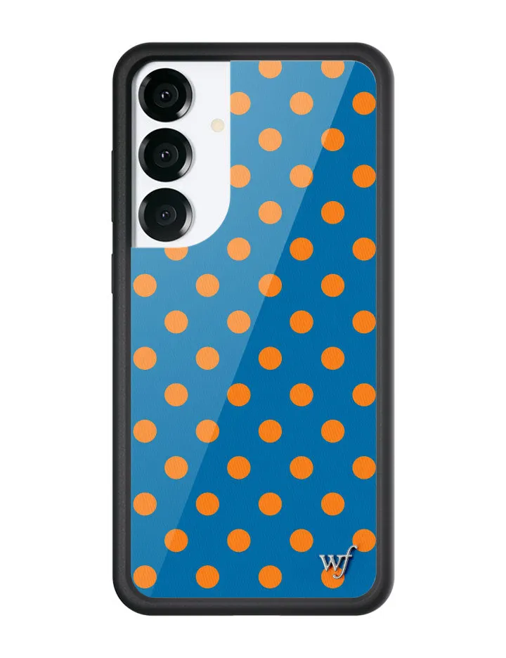 Polka Dot | Blue and Orange Samsung Galaxy Case sold by Wildflower Cases product image thumbnail 5