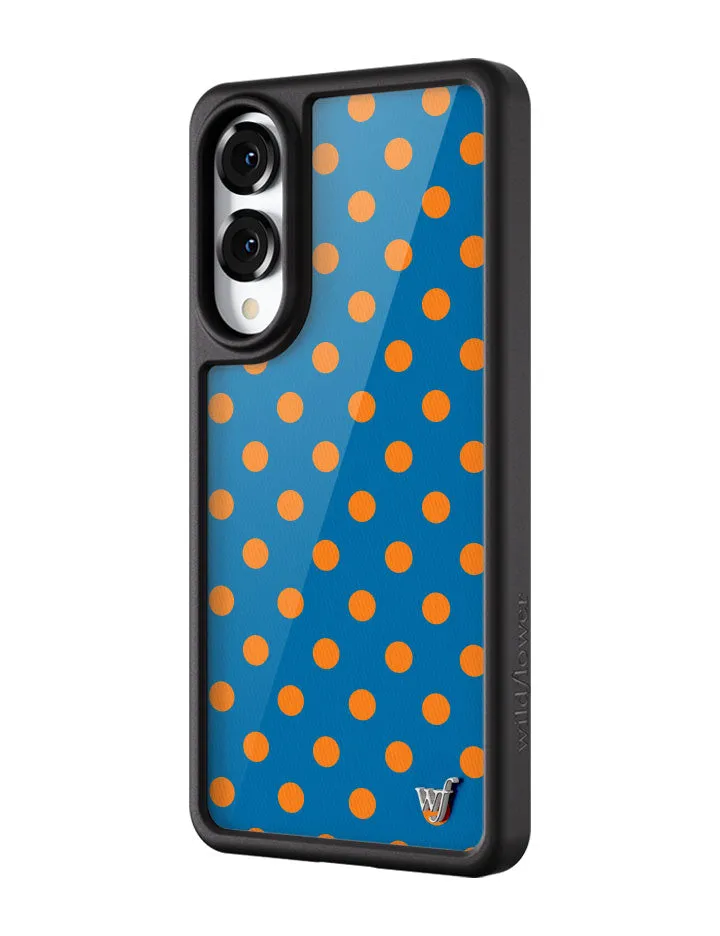 Polka Dot | Blue and Orange Samsung Galaxy Case sold by Wildflower Cases product image thumbnail 4