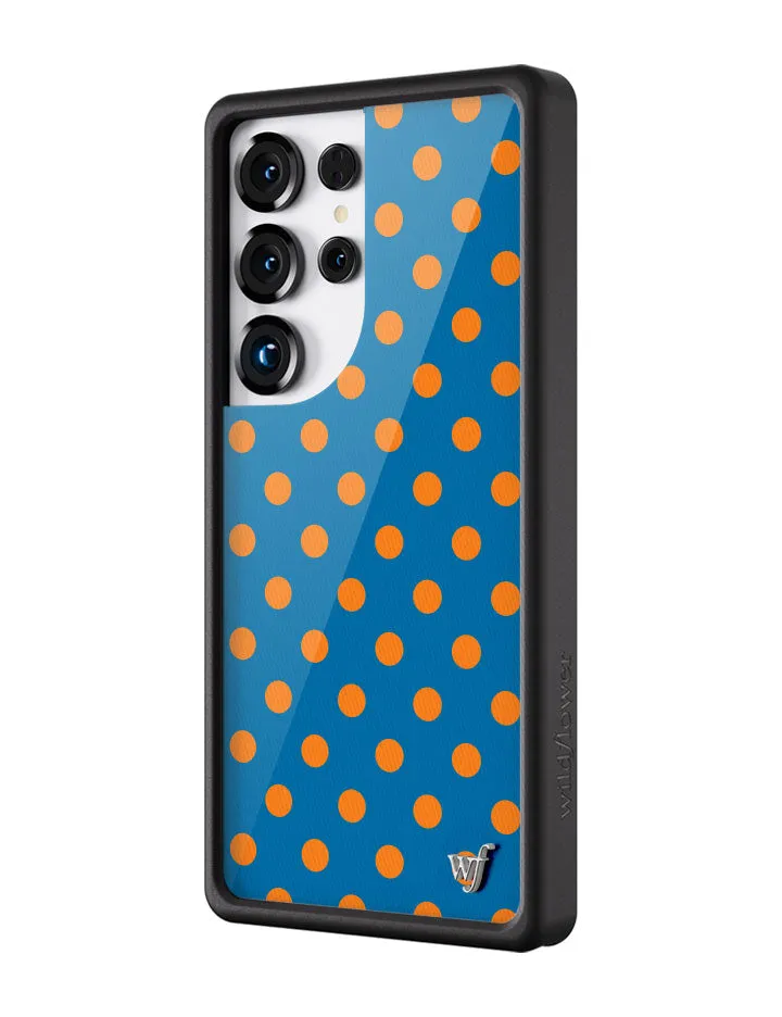 Polka Dot | Blue and Orange Samsung Galaxy Case sold by Wildflower Cases product image thumbnail 2