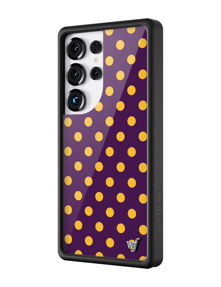 Polka Dot | Purple and Yellow Samsung Galaxy Case sold by Wildflower Cases product image thumbnail 2
