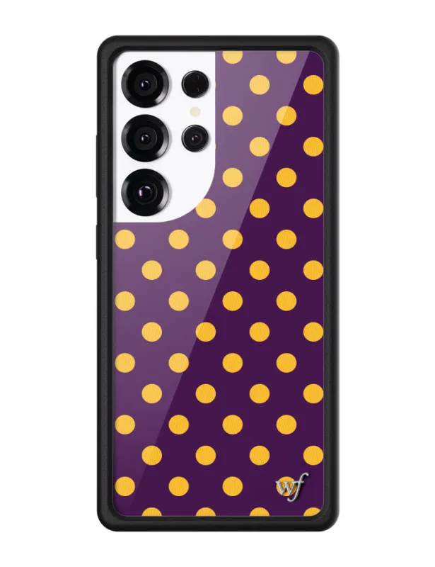Polka Dot | Purple and Yellow Samsung Galaxy Case sold by Wildflower Cases