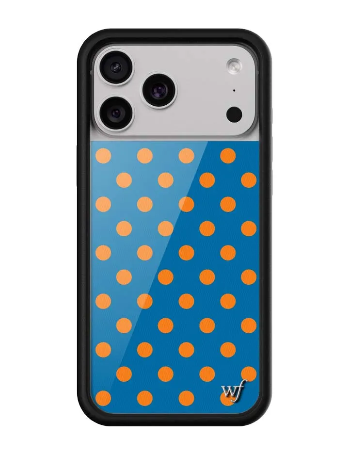 Polka Dot | Blue and Orange iPhone Case sold by Wildflower Cases