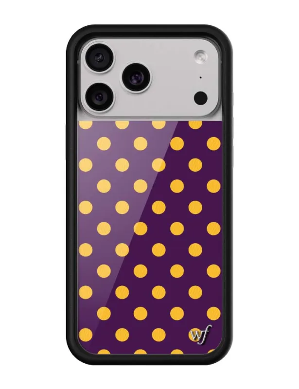 Polka Dot | Purple and Yellow iPhone Case sold by Wildflower Cases