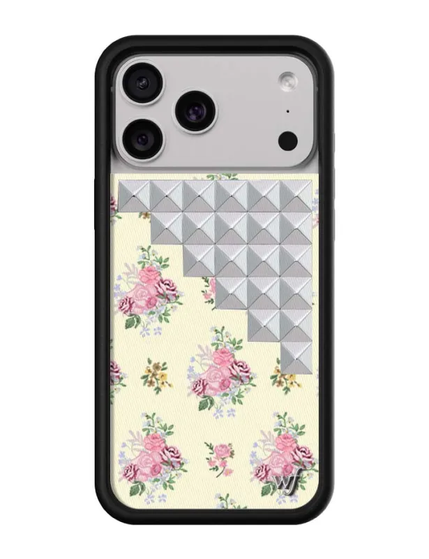 Vintage Floral Stud iPhone Case sold by Wildflower Cases