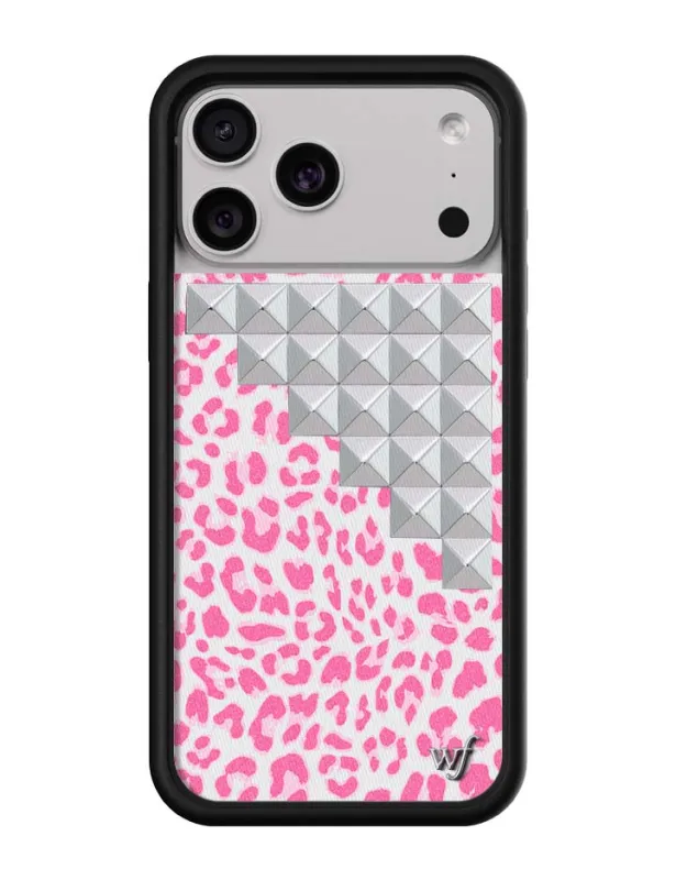 Pink Meow Stud iPhone Case sold by Wildflower Cases
