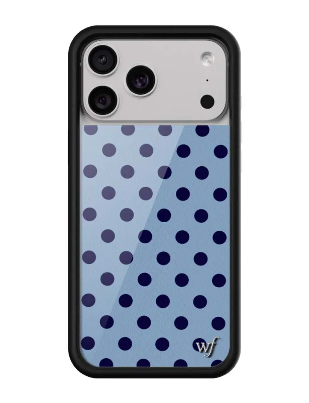 Polka Dot | Blue and Navy Blue iPhone Case sold by Wildflower Cases