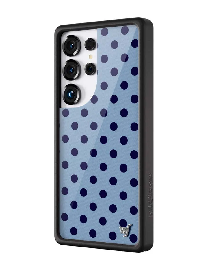 Polka Dot | Blue and Navy Blue Samsung Galaxy Case sold by Wildflower Cases product image thumbnail 2