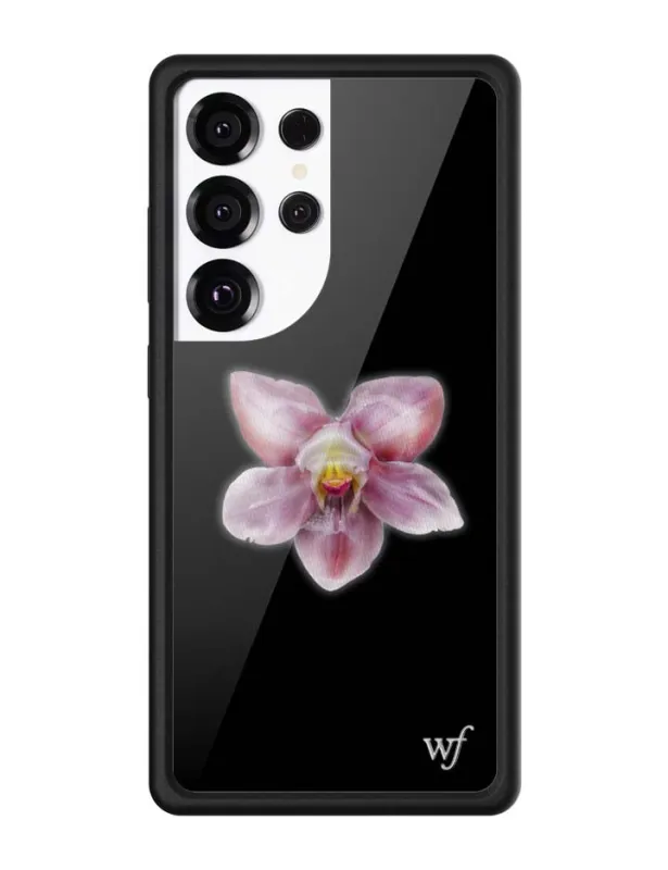 Orchid | Black Samsung Galaxy Case sold by Wildflower Cases