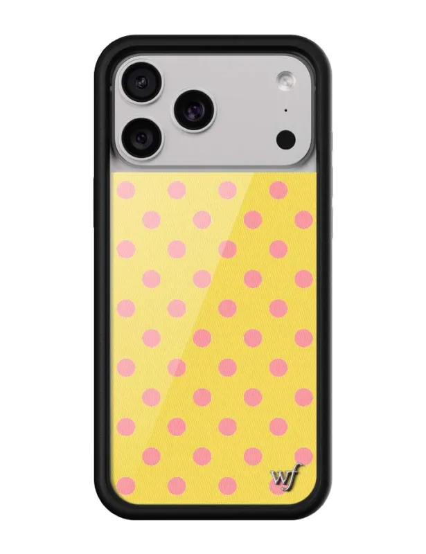 Polka Dot | Yellow and Pink iPhone Case sold by Wildflower Cases