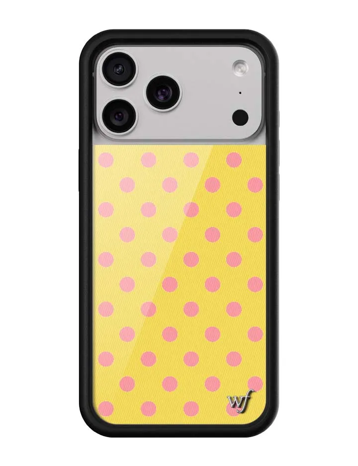 Polka Dot | Yellow and Pink iPhone Case sold by Wildflower Cases