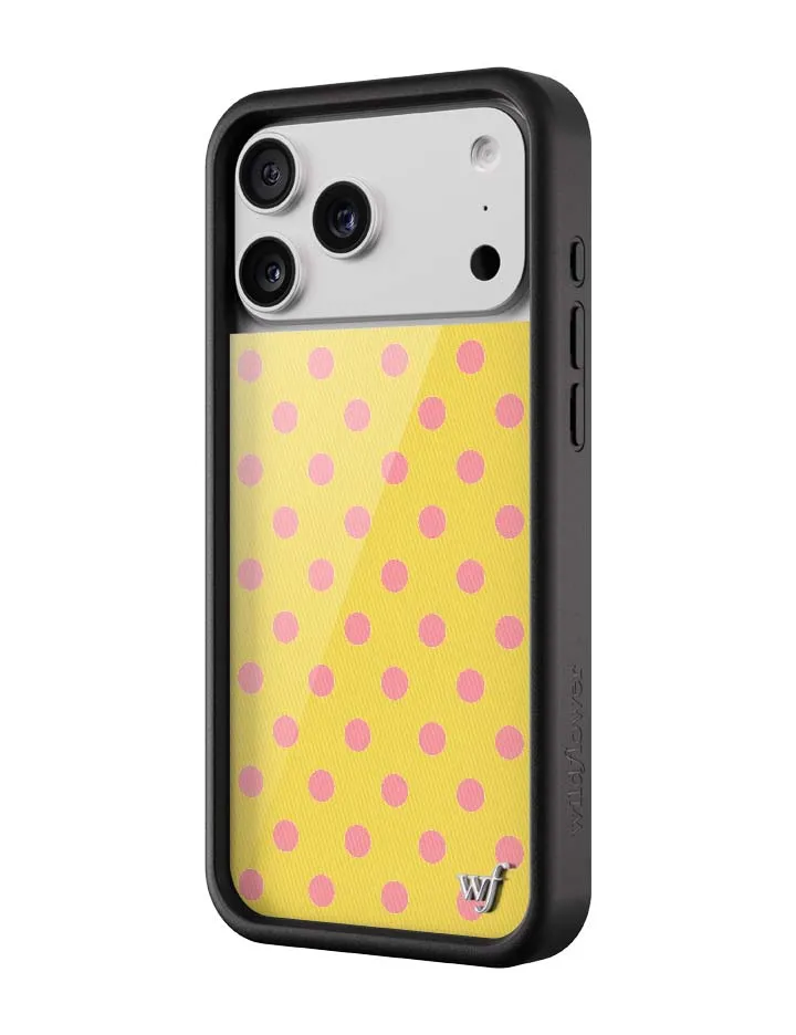 Polka Dot | Yellow and Pink iPhone Case sold by Wildflower Cases product image thumbnail 2