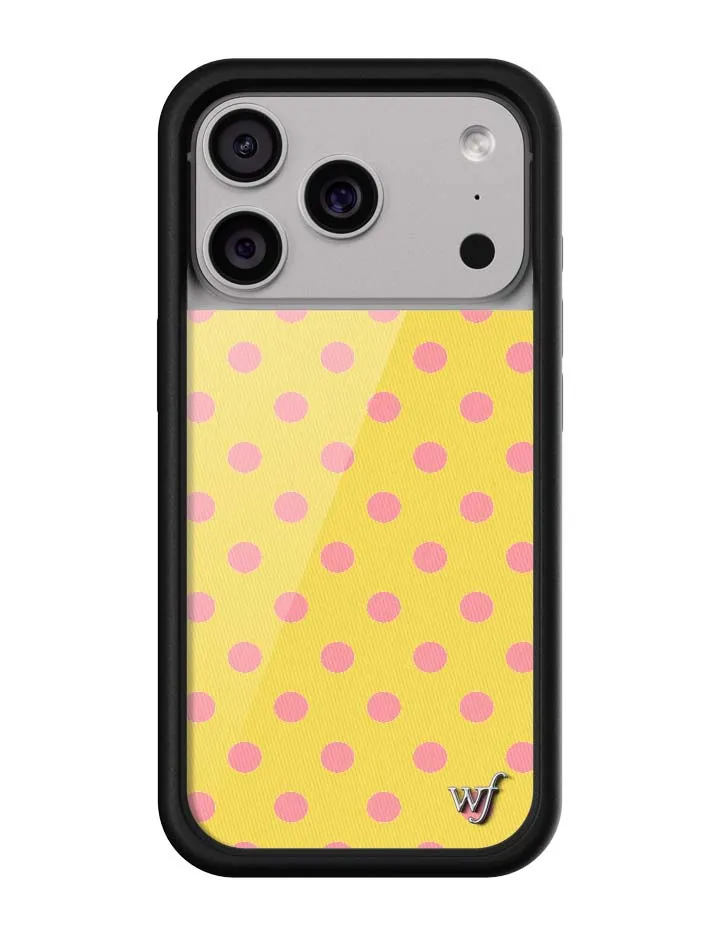 Polka Dot | Yellow and Pink iPhone Case sold by Wildflower Cases product image thumbnail 4