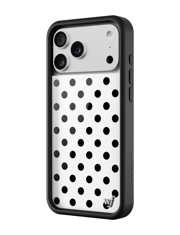 Polka Dot | White and Black iPhone Case sold by Wildflower Cases product image thumbnail 2