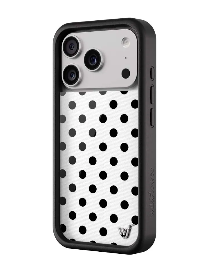 Polka Dot | White and Black iPhone Case sold by Wildflower Cases product image thumbnail 5
