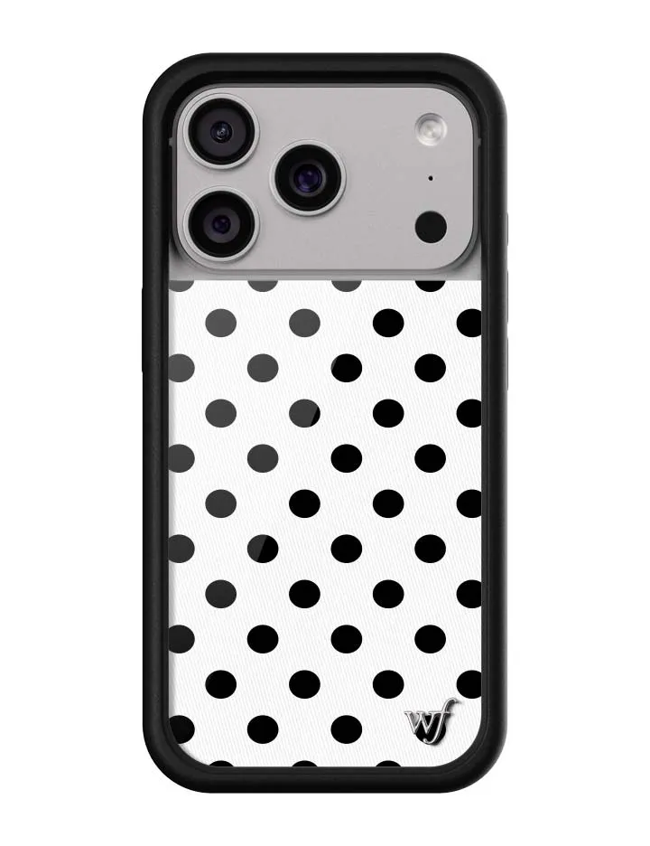 Polka Dot | White and Black iPhone Case sold by Wildflower Cases product image thumbnail 4