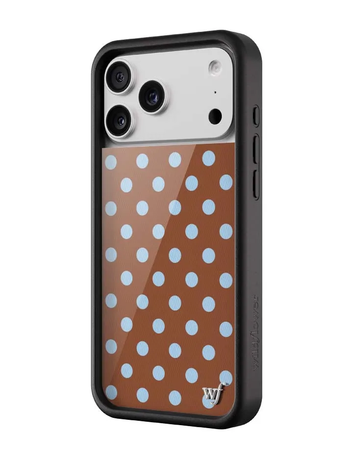 Polka Dot | Brown and Blue iPhone Case sold by Wildflower Cases product image thumbnail 2