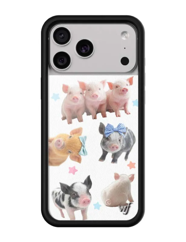 Little Piggies iPhone Case made by Wildflower