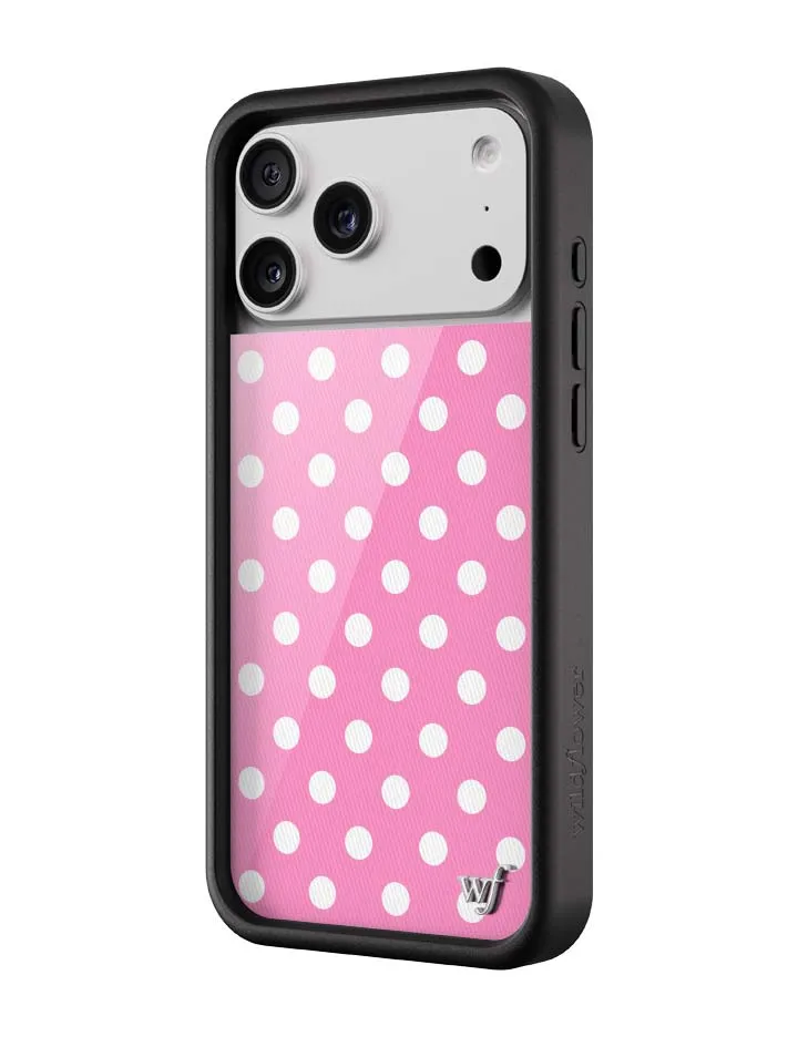 Polka Dot | Pink and White iPhone Case sold by Wildflower Cases product image thumbnail 2