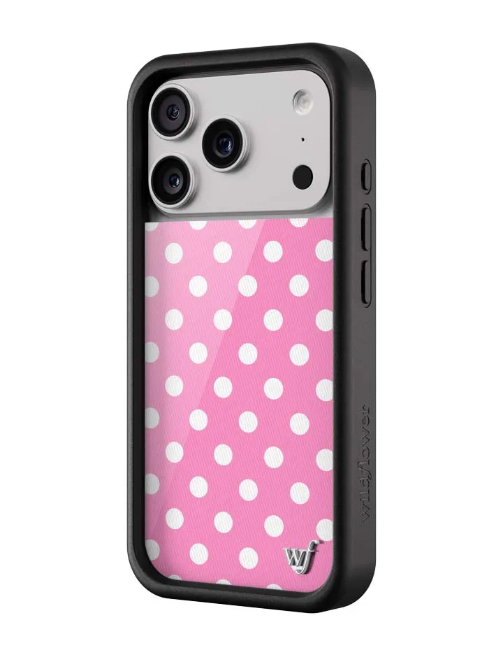 Polka Dot | Pink and White iPhone Case sold by Wildflower Cases product image thumbnail 5