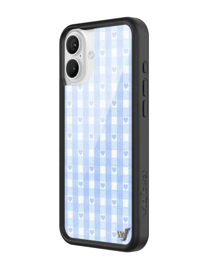 Gingham Hearts | Blue iPhone Case sold by Wildflower Cases product image thumbnail 4